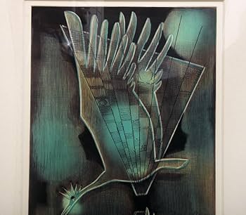 Amazon.co.jp: 真作深沢幸雄 銅版画「不死鳥が舞う」鉛筆サイン